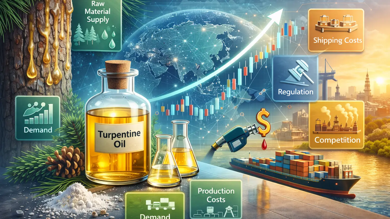 ¿Qué impulsa los precios del aceite de goma trementina en Asia?