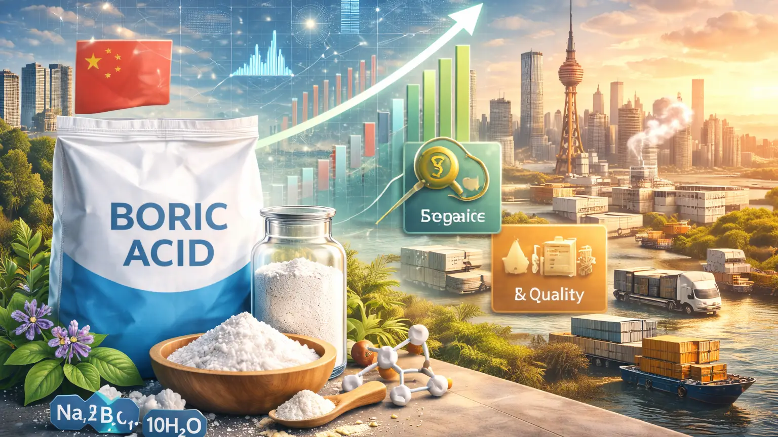 Actualización del precio nacional del ácido bórico en China